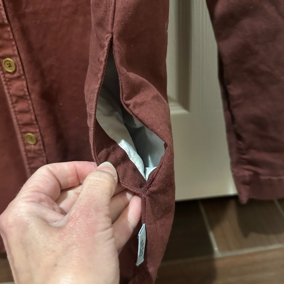 Stio Men's Burgundy Button-Up Shacket - Picture 3 of 5